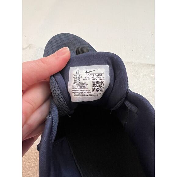 Nike Flex Experience RN 9 Sneakers Men Sz 14 Blue Metallic Grey CD0225 401‎ main image 6